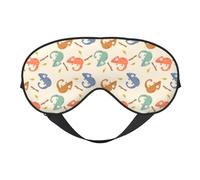 Antifaz para dormir para mujeres y hombres, divertido diseño de lagarto camaleón, máscara de viaje suave para dormir, máscara de dormir con hebilla ajustable para mujeres y hombres, divertidas vendas