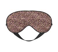 Antifaz para dormir para mujeres y hombres, estampado de leopardo dorado y rosa, hebilla ajustable, máscara de viaje para dormir, máscara de dormir, cómoda máscara de dormir para mujeres y hombres