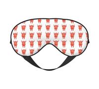 Antifaz para dormir para mujeres y hombres, hebilla ajustable, lindo estampado de toro, antifaz de viaje para dormir, máscara para dormir, cómodas vendas para mujeres y hombres, divertidas vendas para