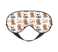 Antifaz para dormir para mujeres y hombres, lindo cachorro de mi perro, máscara de ojos suave de viaje para dormir, máscara de dormir con hebilla ajustable para mujeres y hombres, divertidas vendas
