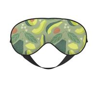 Antifaz para dormir para mujeres y hombres, lindo diseño de flor de aguacate, antifaz suave de viaje para dormir, máscara de dormir con hebilla ajustable para mujeres y hombres, divertidas vendas para