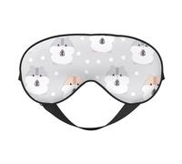Antifaz para dormir para mujeres y hombres, lindo hámster, girasol, semillas, gris, suave, antifaz de viaje para dormir, máscara de dormir con hebilla ajustable para mujeres y hombres, divertidas