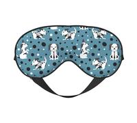 Antifaz para dormir para mujeres y hombres, lindo perro dálmata, cachorros, antifaz suave de viaje para dormir, máscara de dormir con hebilla ajustable para mujeres y hombres, divertidas vendas para