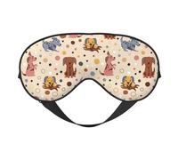 Antifaz para dormir para mujeres y hombres, lindo perro dálmata, suave máscara de viaje para dormir, máscara de dormir con hebilla ajustable para mujeres y hombres, divertidas vendas para juegos de