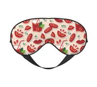 Antifaz para dormir para mujeres y hombres, lindos labios, zumo de tomate, antifaz suave para viajes, máscara para dormir, con hebilla ajustable, para mujeres y hombres, divertidas vendas para juegos