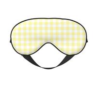 Antifaz para dormir para mujeres y hombres, máscara de ojos suave de color amarillo limón, máscara de viaje para dormir, máscara de dormir con hebilla ajustable para mujeres y hombres, divertidas