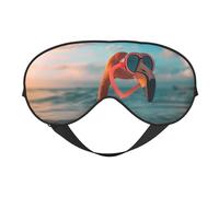 Antifaz para dormir para mujeres y hombres, máscara de ojos suave de flamenco para natación, máscara de dormir para dormir, con hebilla ajustable, para mujeres y hombres, divertidas vendas para juegos