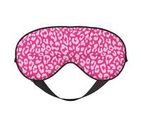 Antifaz para dormir para mujeres y hombres, máscara de viaje suave de leopardo rosa para dormir, máscara de dormir con hebilla ajustable para mujeres y hombres, divertidas vendas para juegos de fiesta