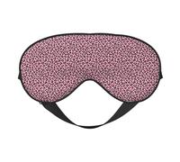 Antifaz para dormir para mujeres y hombres, moderno estampado de leopardo rosa, hebilla ajustable, máscara de viaje para dormir, máscara de dormir, máscara de dormir cómoda para mujeres y hombres