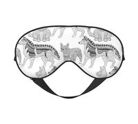 Antifaz para dormir para mujeres y hombres, pastor alemán n.º 1001, antifaz suave de viaje para dormir, máscara de dormir con hebilla ajustable para mujeres y hombres, divertidas vendas para juegos de