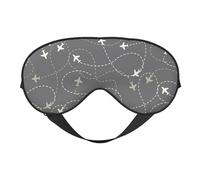 Antifaz para dormir para mujeres y hombres - Rutas de avión alrededor del mundo, máscaras de ojos suaves de viaje para dormir, máscara de dormir con hebilla ajustable para mujeres y hombres