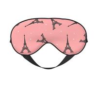Antifaz para dormir para mujeres y hombres, Torres Eiffel con lunares, antifaz suave de viaje, antifaz para dormir, con hebilla ajustable, para mujeres y hombres, divertidas vendas para juegos de