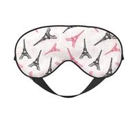 Antifaz para dormir para mujeres y hombres, Torres Eiffel, flores, antifaz suave de viaje para dormir, máscara de dormir con hebilla ajustable, para mujeres y hombres, divertidas vendas para juegos de