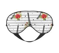 Antifaz para dormir para mujeres y hombres, Torres Eiffel Rose, antifaz suave de viaje, antifaz para dormir, con hebilla ajustable, para mujeres y hombres, divertidas vendas para juegos de fiesta