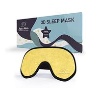 Antifaz para dormir para niños con luz de bloqueo, máscara de ojos contorneada 3D de espuma viscoelástica, cubierta de ojos y máscara de sueño de viaje, vendas para niños, niñas y niños (amarillo)
