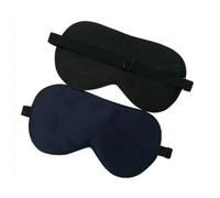 Antifaz para Dormir Seda Antifaz for dormir de seda pura, cubierta for ojos calidad, sombra con los vendados, ayuda for relajarse viaje ajustable(Dark Blue)