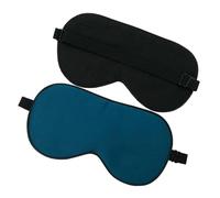 Antifaz para Dormir Seda Antifaz for dormir de seda pura, cubierta for ojos calidad, sombra suave con los vendados, ayuda for relajarse viaje ajustable para dormir toda la noche(Peacock Blue)