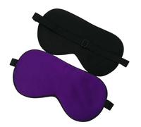 Antifaz para Dormir Seda Antifaz for dormir de seda pura, cubierta for ojos calidad, sombra suave con los vendados, ayuda for relajarse viaje ajustable para dormir toda la noche(Violet)