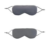 Antifaz para Dormir Seda Antifaz For Dormir Estilo Seda De Hielo Cálido Y Fresco Doble Uso Ajustable Viaje Bloqueo Luz Transpirable Máscara Ojos Suave para dormir toda la noche(Grey)