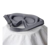 Antifaz para dormir seda Mascarilla for dormir de seda suave y liso, mascarilla for dormir for ojos, cubierta de sombra for viajes, descanso, relajación, venda for los ojos, ayuda for dormir(B-GY)