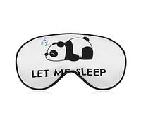 Antifaz para dormir Si me amas, déjame dormir Antifaz para dormir con los ojos vendados con correa ajustable Divertido Sleepy Panda Cubierta suave para los ojos para bloquear las luces