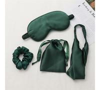 Antifaz para Dormir Silk Sleeping Mask For the Night Women Aduld Relájate Soft Nap Cover Mask Sleep Mask 4 PCS Set Health vendas de viaje moda Máscara para Dormir (Color : Dark green M)