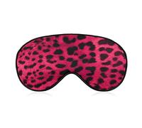 Antifaz para dormir supersuave y suave con correa elástica para dormir, viajes, yoga, antifaz para dormir, cubierta para ojos, guepardo, estampado de leopardo rosa, antifaz para vendar los ojos