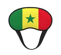 Antifaz para dormir unisex con estampado de bandera de Senegal, cómodo antifaz para viajes, meditación, sueño y viajes