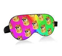 Antifaz para dormir unisex Rainbow Shiba Inu Doge Life Night Sleeping Mask Cómodo Eye Sleep Shade Cover