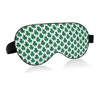 Antifaz para dormir unisex St Patrick Day Green Lucky Clover Night Sleeping Mask Cómodo Eye Sleep Shade Cover