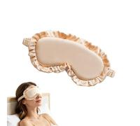 Antifaz para dormir, venda que bloquea la luz sin presión, con banda elástica ajustable, cubierta de ojos de seda sintética para estudiantes, mujeres, avión