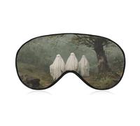 Antifaz para dormir vintage con tres fantasmas caminando en el bosque, máscara de dormir para mujeres y hombres, correa ajustable, cubierta de ojos vendados, para viajes, yoga, siesta, trabajo