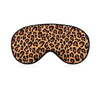 Antifaz para ojos supersuave y suave para hombres, mujeres y niños, antifaz para dormir con estampado de leopardo y guepardo fresco para siestas, turnos de trabajo, meditación, lavable a máquina para