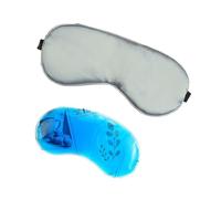 Antifaz Parasol de seda mascarilla for dormir parche de viaje relajante parche for los ojos venda for los ojos máscaras de ayuda for dormir con bolsa de hielo sombra ligera mujeres hombres(Grey)