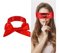 Antifaz Personalizado Con Nombre O Texto - Antifaz De Satén De Seda Para Dormir - Juegos De Restricción Cubreojos Juego De Ataduras Regalo De San Valentín Para Pareja Juego De Rol Color Rojo