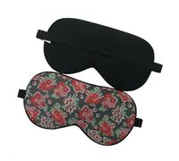 Antifaz Seda Antifaz for dormir de seda pura, diseño floral, parasol, con los ojos vendados, ayuda for relajarse en viajes, ajustable, multicolor para dormir de noche(NO.9)