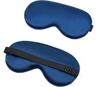 antifaz Silk Eye Mask Eyepatch Striped Imitated Silk Eye Cover Travel Relaxing Sleeping Aid Blindfold Cartoon Sleeping Mask Eyepatch Eye Sleep Shade Cover(Darkblue)