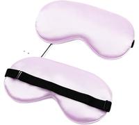 antifaz Silk Eye Mask Eyepatch Striped Imitated Silk Eye Cover Travel Relaxing Sleeping Aid Blindfold Cartoon Sleeping Mask Eyepatch Eye Sleep Shade Cover(Lightpurple)