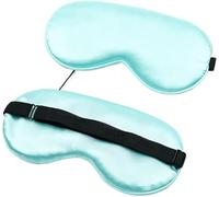 antifaz Silk Eye Mask Eyepatch Striped Imitated Silk Eye Cover Travel Relaxing Sleeping Aid Blindfold Cartoon Sleeping Mask Eyepatch Eye Sleep Shade Cover(Lightgreen)