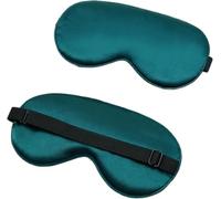 antifaz Silk Eye Mask Eyepatch Striped Imitated Silk Eye Cover Travel Relaxing Sleeping Aid Blindfold Cartoon Sleeping Mask Eyepatch Eye Sleep Shade Cover(Darkgreen)