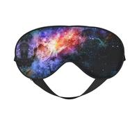 Antifaz suave con estampado de galaxia en el universo, sueño cómodo, bloquea la luz, cobertura completa de los ojos, ideal para viajes, meditación