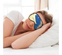 Antifaz suave con estampado de mapa de Grecia para dormir, máscara de ojos para mujeres y hombres, para dormir y viajar