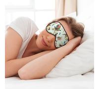 Antifaz suave con estampado de pájaros para dormir, máscara de ojos para mujeres y hombres, para dormir y viajar