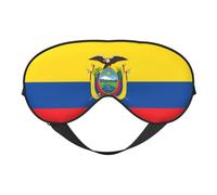 Antifaz suave con la bandera de Ecuador - Cómodo antifaz para dormir de lado, bloqueo de luz, relajante sin presión