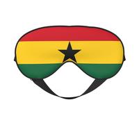 Antifaz suave con la bandera de Ghana, cómoda máscara para dormir de lado, bloqueo de luz, relajante sin presión