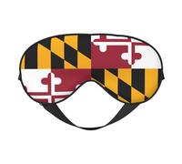 Antifaz suave con la bandera del estado de Maryland, cómoda máscara para dormir de lado, bloqueo de luz, máscara relajante sin presión