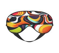 Antifaz suave con patrones psicodélicos complejos para dormir, ideal para mujeres y hombres y viajes, cómodo y ajustable, perfecto para uso en interiores y exteriores
