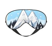 Antifaz suave de montañas nevadas. Unisex, cómodo y transpirable, adecuado para el descanso diario. Te ayuda a entrar rápidamente en un sueño profundo.