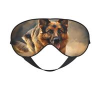 Antifaz suave de pastores alemanes para dormir, ideal para mujeres y hombres y viajes, cómodo y ajustable, perfecto para uso en interiores y exteriores