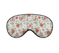 Antifaz suave para dormir con diseño de flores silvestres, botánico, sin presión, para hombres y mujeres